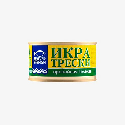 Икра трески ж/б с/к 130 гр