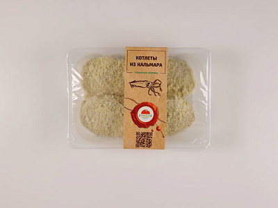 Котлеты из кальмара с/м 400г