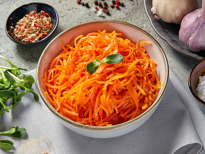 Закуска корейская из моркови